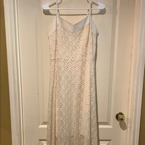 Nanette Lepore Cream Spaghetti Strap Sundress